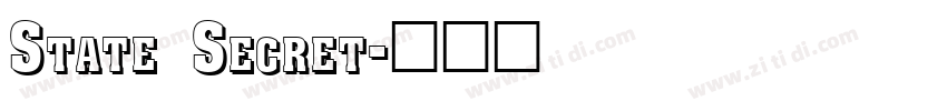 State Secret字体转换